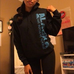 Black hoodie pullover